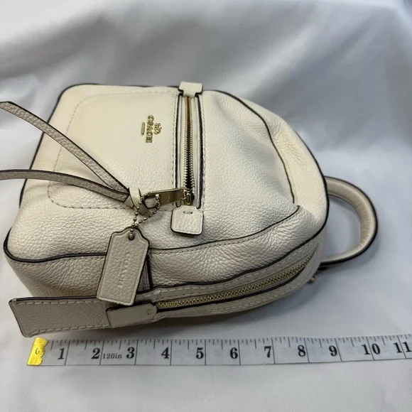Coach Ivory Backpack with Gold Accents EUC display picture 1